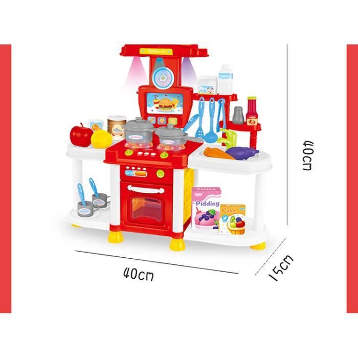889235-63pcs - Super grand jouet de cuisine pour enfants, maison de jeu pour  enfants, ensemble F2, simulation de pulvérisation, mini nourriture pour  bébé, cadeaux de Noël, jouets pour filles