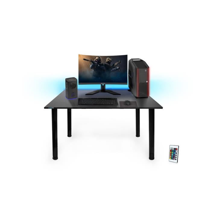 Bureau gaming SyberDesk Bureau de jeu pour gamers 105 cm x 65 cm – Bureau  d'ordinateur pour bureau à domicile – Petit bureau avec lu - Cdiscount  Maison