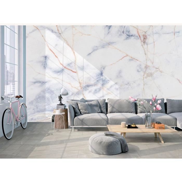 Papier peint effet marbre 40 cm x 3 m, lot de 3 rouleaux, autocollant, pour salon, cuisine, salle de bain | Leroy Merlin