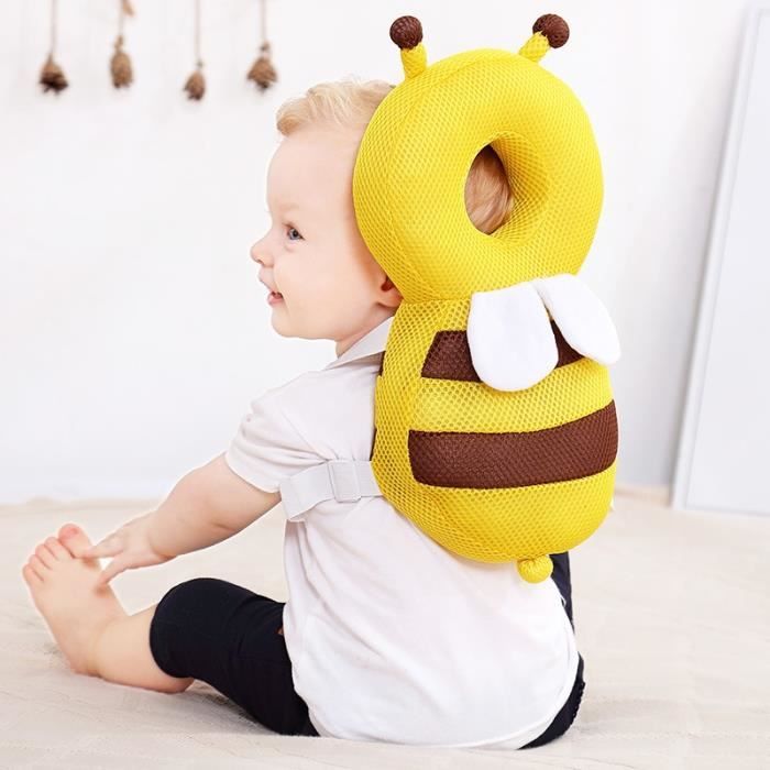 Coussin Protecteur Tête Bébé Anti-choc - Sac à Dos Réglable - Pour Apprentissage Marche 0-2 Ans - Coton Respirant - 7