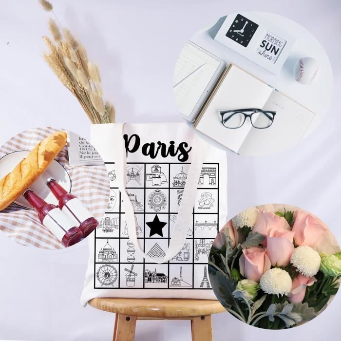 Pour14 - L - Juste De Valise De Voyage Tour Eiffel Paris Avec Fleurs