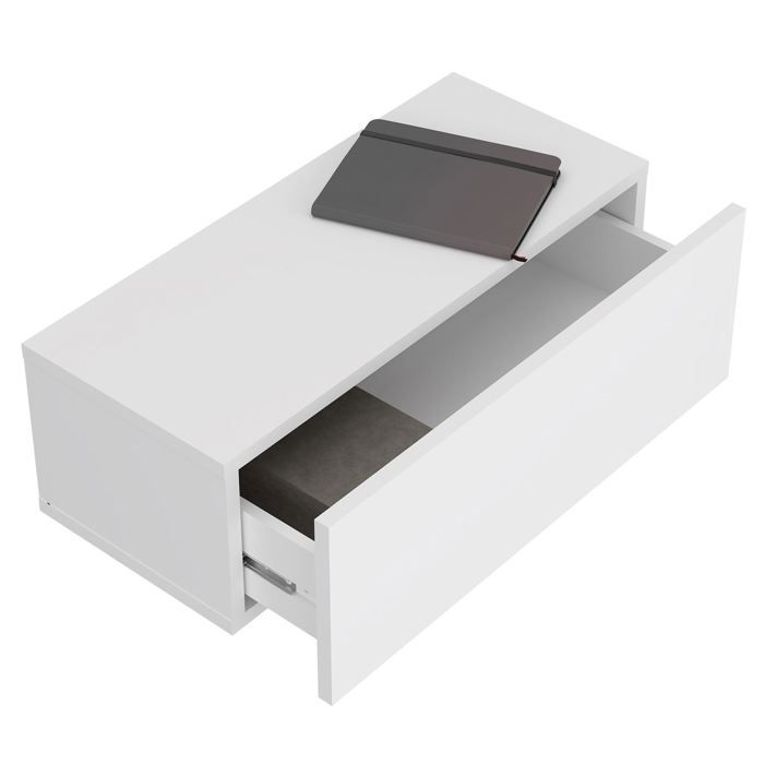 Lot De 5 Paniers Suspendus Sous Étagère FUNSUEI - Fil Métallique Blanc 34x22x11,5cm