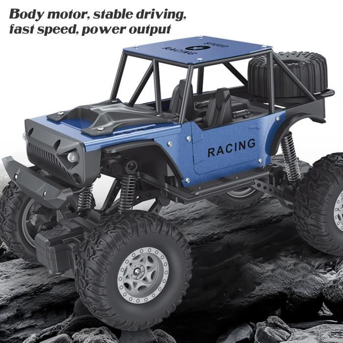 Voiture RC Uplayteck 1:18 2,4 GHz – Tout-terrain 20 Km/h, 2 Batteries Rechargeables, Télécommande Proportionnelle – Cadeau 5 Ans Et Plus