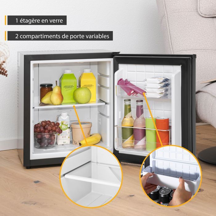 Giantex mini frigo mini réfrigérateur avec congélateur 1 etagère