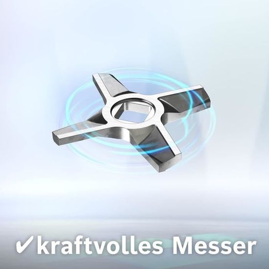 Disque Pour Hachoir à Viande Jupiter Taille 8 (8mm) - Acier Inoxydable Trempé, Diamètre 62mm, Pour Modèles 885250/885500 - 4