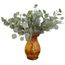 faux dollar argent s/éch/é plantes en plastique pour d/écoration faux verdure Whaline Lot de 20 feuilles d/’eucalyptus artificielles
