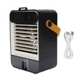 Mini climatiseur– 3 vitesses, humidificateur 100ml, silencieux – pour bureau et voyage – Noir