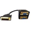 Adaptateur DVI MALE - POUR DIGITAL VGA UNIQUEMENT KALEA-INFORMATIQUE /© LIRE LE DESCRIPTIF SVP // VGA FEMELLE SUB 15 DVI-D 24+1