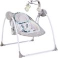 Cangaroo - Transat balancelle électrique pour bébé Baby Swing Gris-0