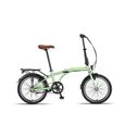 Vélo pliant PACTO ELEVEN - 3 vitesses Shimano Nexus - cadre en acier - haute qualité - vert-0