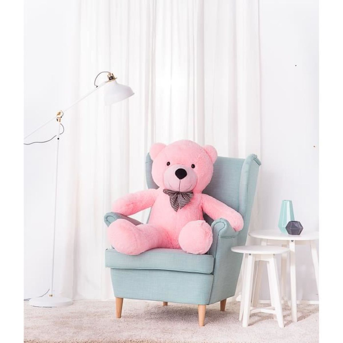 Nounours geant rose Cdiscount