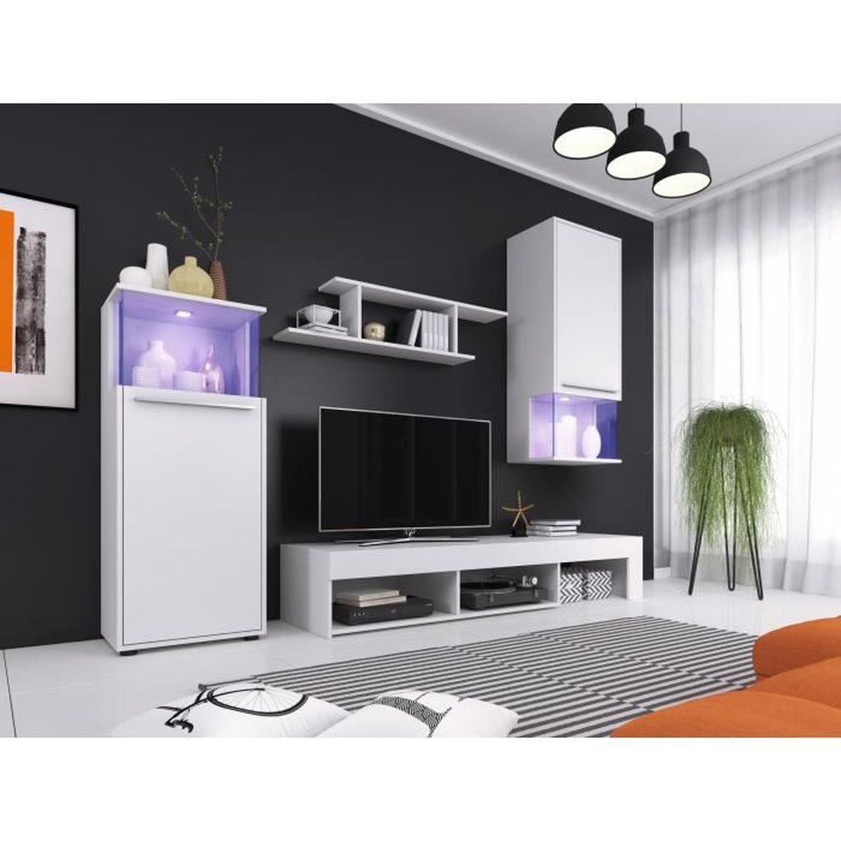 Inspiring Meuble De Salon Blanc Cdiscount Inspiring Meuble De Salon Blanc Cdiscount