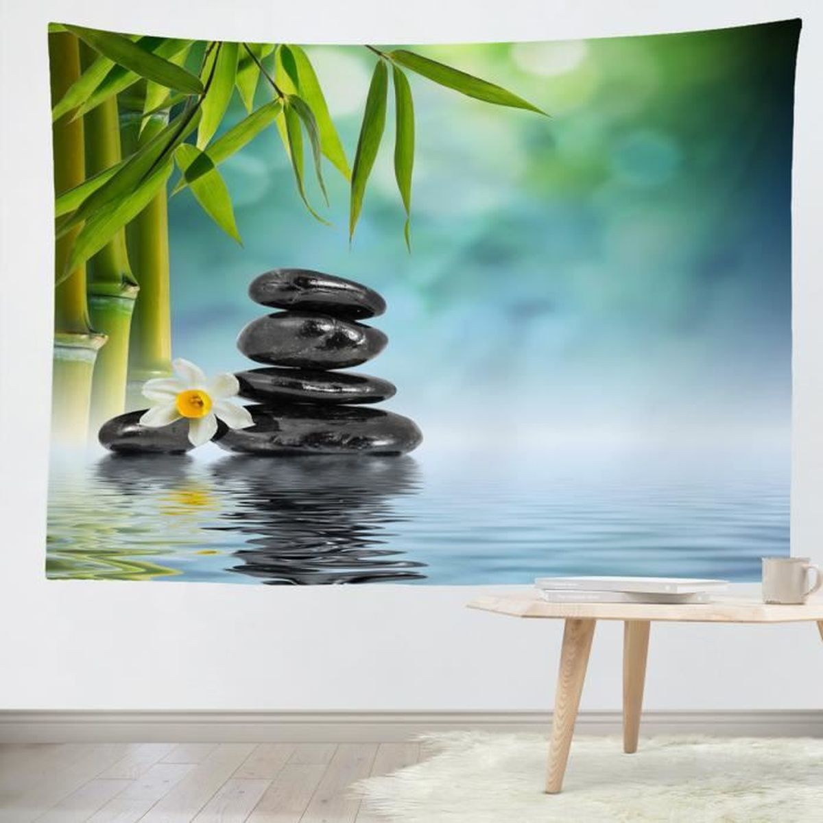 Tapisserie Murale Zoo Cartoon 230x180 Cm - Décor Enfant, Microfibre Douce, Pour Chambre Ou Extérieur - 5