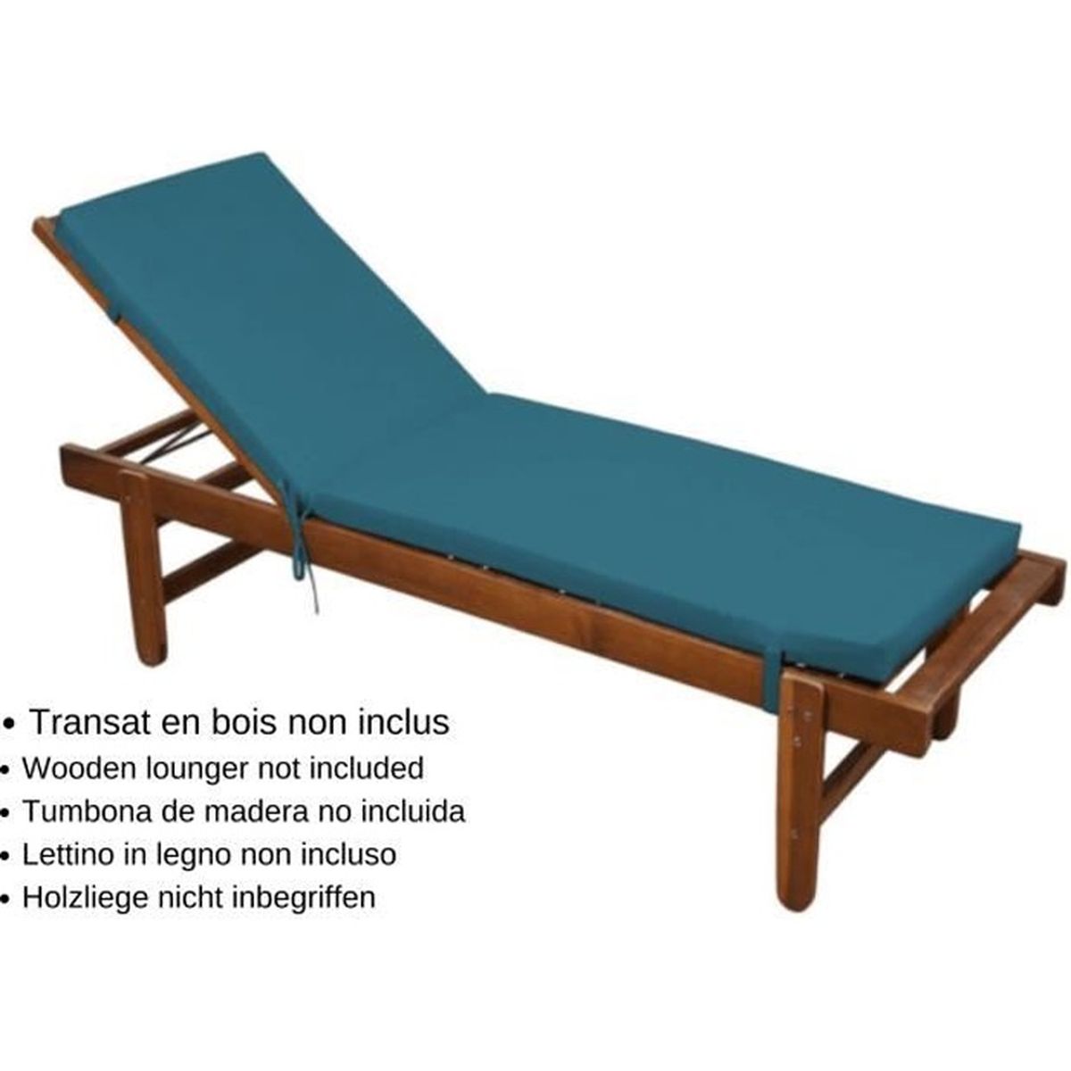 Matelas Bain De Soleil Dehoussable Bleu Canard 55x180cm 100 Microfibre Attache A Clips Transat Non Inclus Achat Vente Chaise Longue Matelas Bain De Soleil Deho Cdiscount