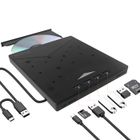 Qumox Graveur DVD CD Lecteur Externe USB 3.0 Avec 4 Ports USB A ,2 port Cartes TF/SD Pour PC Ordinateur Portable Mac,PC Windows 11