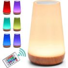 GENOSSEN Veilleuse LED, Lampe de Chevet Colorée, Lampe Nuit Tactile avec 13 Couleurs Changeantes Rechargeable Noël cadeau