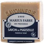 MARIUS FABRE Savon de marseille filmé - Sans huile de palme - 200 g - Blanc