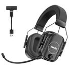 VISTEFLY Écouteurs gaming sans fil, micro antibruit détachable, Bluetooth 5.3/2.4GHz/3.5mm, compatibles PC, smartphone, PS4/5, Xbox, Switch