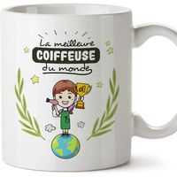 Mug - Tasse Coiffeuse (Meilleur du Monde) - Idées Cadeaux Drôles Coiffure 4
