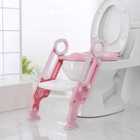 siège de toilette pour enfants 1-7 ans, reducteur de toilette avec échelle, anti-dérapant lunette de toilette pour bébés (lot