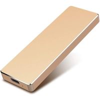 2 To External Disque dur Portable HDD Type-C/USB 3.1 External Hard Disk,Compatible avec Playstation, Xbox,PC, Mac,Windows,2 To, Gold