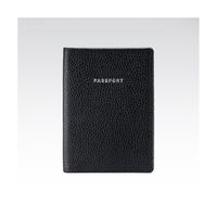 Porte-passeport en cuir Fabriano noir