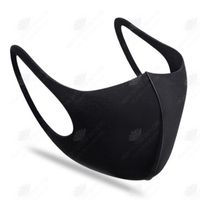 HTBE® Protecteur facial de voyage stéréo 3D Éponge anti-poussière Protection faciale Coupe fine noire stéréo 3D