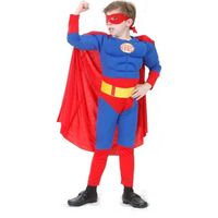 Déguisement super héros garçon matelassé - MARQUE - Modèle - Rouge/Bleu/Jaune - 5 ans et plus