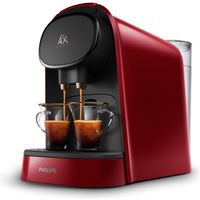 Machine à café à capsules double espresso PHILIPS L'Or Barista LM8012/51 - Rouge + 9 capsules