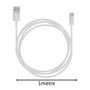 CÂBLE TÉLÉPHONE Cable de charge Rapide USB Type C  Blanc pour Oppo Find X2 Neo 6.5