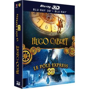 BLU-RAY DESSIN ANIMÉ Hugo Cabret + Le Pôle Express 3D - Coffret Blu-Ray