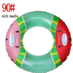 BOUÉE - BRASSARD 90 handle - Bouée de natation en forme de pastèque pour adultes, anneau de natation gonflable, anneau en caou