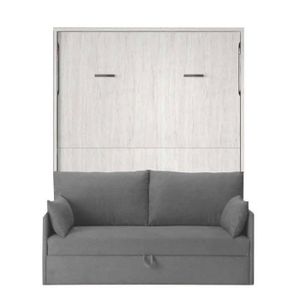 Joy Armoire Lit Escamotable Horizontale 1 Place 90 X 190 Pieds A