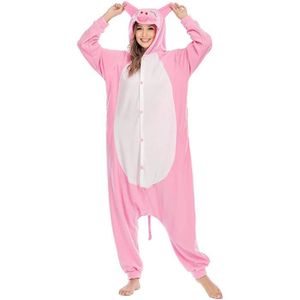 Enfant Fille Garçon Anime Animal Halloween Costume Cosplay Combinaison Pyjama Outfit Nuit Vêtements Onesie Soirée de Déguisement Unisexe pour Hauteur 90-148CM 