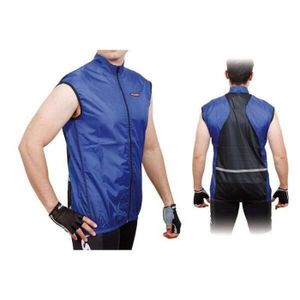 T-SHIRT DE COMPRESSION Gilet Massi Windproof - Homme - Bleu - XXXL