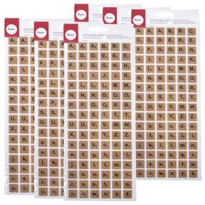 JEU DE STICKERS Stickers Scrabble en liège - RAHYER - Alphabet maj