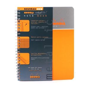 BLOC NOTE Bloc - 16x21cm - Rhodia - Note Book - Metallic - P