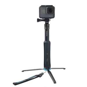 Perche à selfie avec support de téléphone pour trépied, IBAOLE Perche à  selfie étanche Monopode extensible en aluminium pour GoPro Max Hero 10 9 8  7 6 5, Insta 360 One R