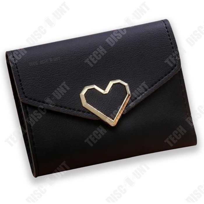 Le Tanneur - Petit porte-cartes femme en cuir lisse Charlotte (tott3500)  noir taille 7,5 cm - Cdiscount Bagagerie - Maroquinerie