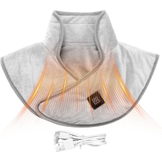 Bouillotte cervicale chaude, écharpe thermique USB pour cou et épaules — free download