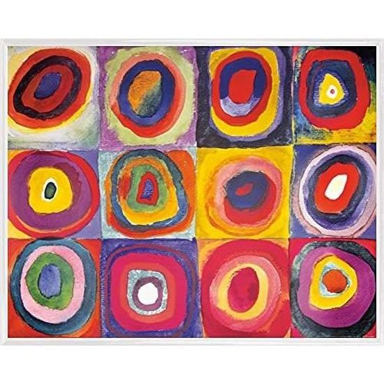 Vassily Kandinsky Affiche Reproduction Et Cadre (Plastique) - Étude De ...