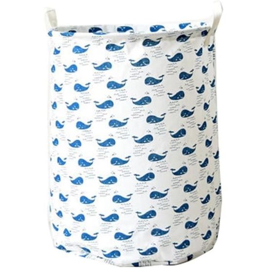 Panier à Linge Sale Pliable Inwagui - 35x40cm, Tissu Lin Et Coton, Rouge, Rangement Buanderie Ou Chambre