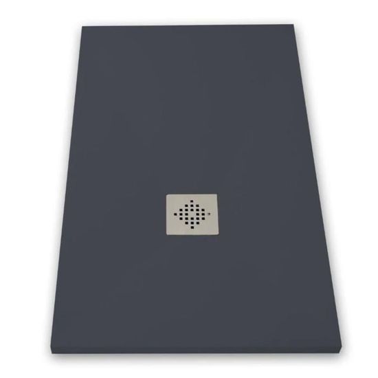 Receveur De Douche 70 X 100 Cm En Pierre Maier Aura Gris Anthracite