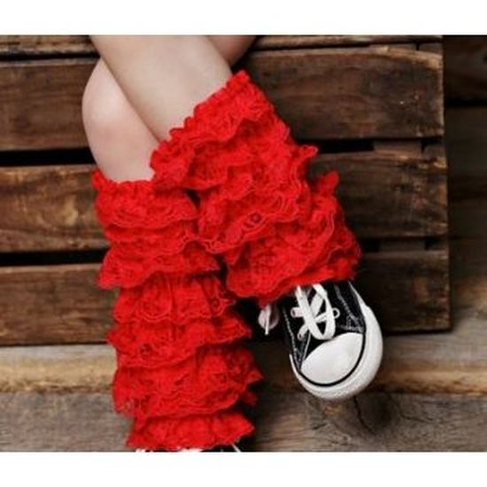 Jambieres En Dentelle Pour Bebe Fille Modele R Rouge Cdiscount Pret A Porter