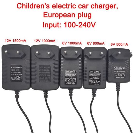 Chargeur de Batterie 6 Volts pour Voiture électrique pour Enfants Rollplay  Nighthawk[28] - Cdiscount Auto