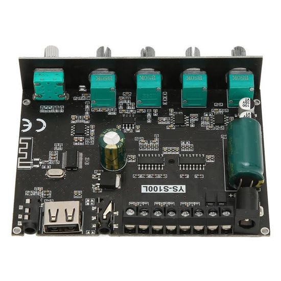 Carte Amplificateur Bluetooth 100W + 100W 5.0 - Entrées AUX USB Pour Enceintes Hi-Fi