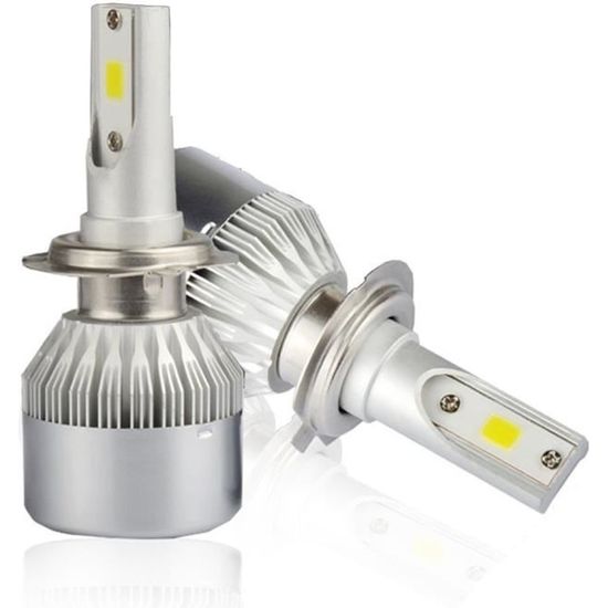 Ampoule H7 LED Kairiyard - 120W 30000LM 6000K - Blanc Froid - Angle Réglable 360° - IP67 - Pour Voiture