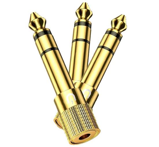 CableCreation Adaptateur Prise Stéréo 6,35 Mm Vers Jack Stéréo 3,5 Mm