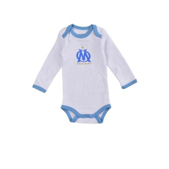 Ensemble Body + Bavoir Olympique De Marseille - Collection Officielle Bébé