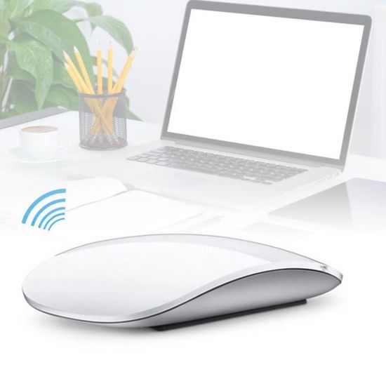 Souris Bluetooth Souris ultra fines et tactiles ergonomiques pour ordinateur optique pour Apple Mac PC